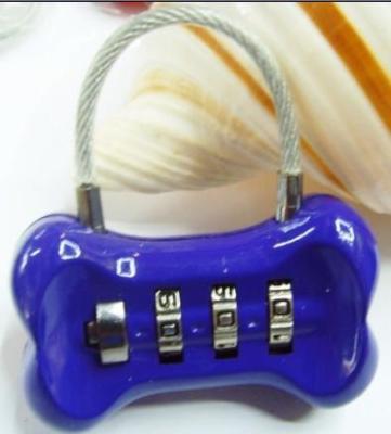 China 3 Digital bone Shaped Combination Lock for sale