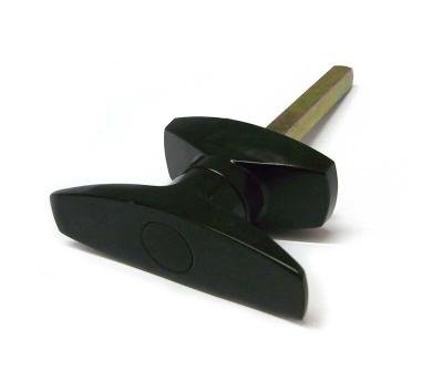 China Black T Handle Latch Lock with Long Bar for Equipment Cabinet Door Furniture Lock for sale