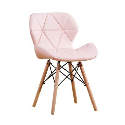 China Wholesale Price Adjustable Pink Factory New Design Low Back Leather Dining Chair (Height) for sale