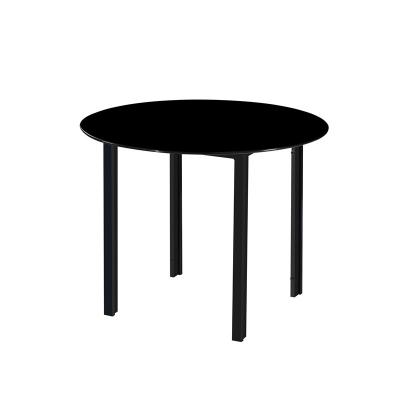 China Round Dining Table Top (Height) Adjustable Furniture Indoor Tempered Glass Dining Room for sale