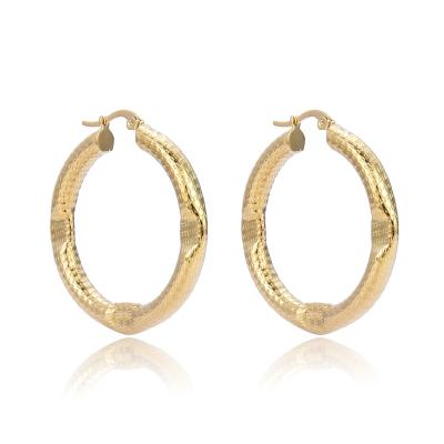 China 2022 New Popular FASHIONABLE Circle Gold Round Stud Earrings For Women Luxury Gold Round Earrings Jewelry For Wedding Birthday Gift Accessories for sale