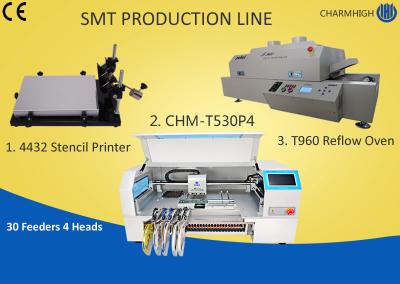 China Linha de produção manual impressora de SMT do estêncil da pasta da solda, cadeia de fabricação produção do PWB de grupo à venda