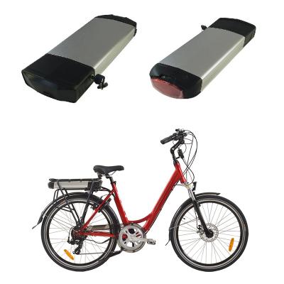 China Electric Bicycle Battery 36v Ebike Battery 13ah/17ah Rear Rack Battery Lithium Battery Cell Pack For Ebike for sale