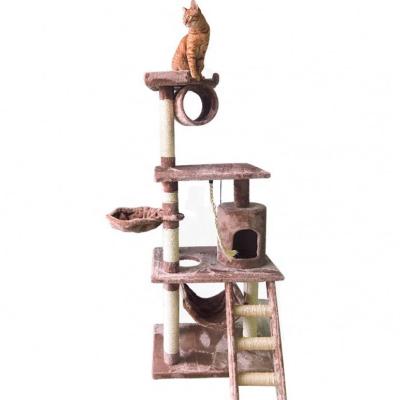 China Livingable Wholesale Custom Made Cat Furniture Cat Tower Arm Arch Rest Housing Cat Tree Climbing Home for sale