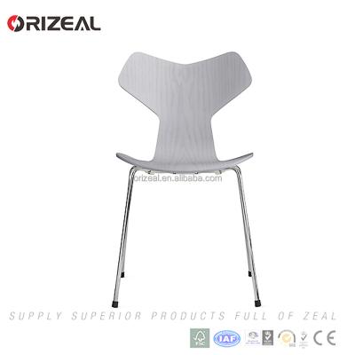 China PANEL Grand Prix Plywood Dining Chair With Metal Legs For Free Consultation for sale