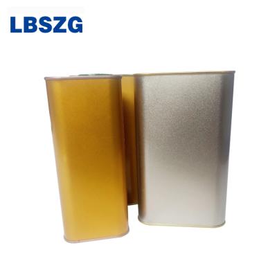 China Household Products Supplier Professional Rectangular Tin Can For Engine Oil Square Engine Oil Container for sale