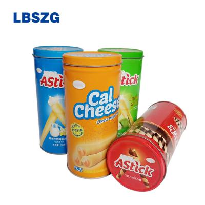 China Custom Printed Cookies Packaging Snacks Food Packaging Tins Price for sale