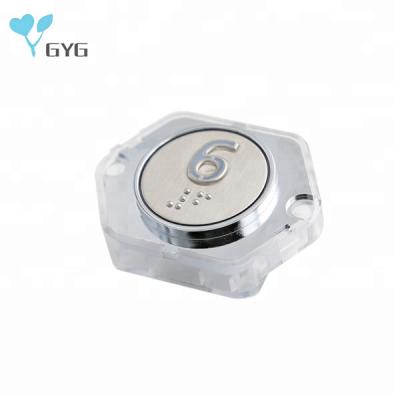 China With Braille or NON GOLD MIRROR LIFT ANTI-COLLISION PUSH BUTTON for sale