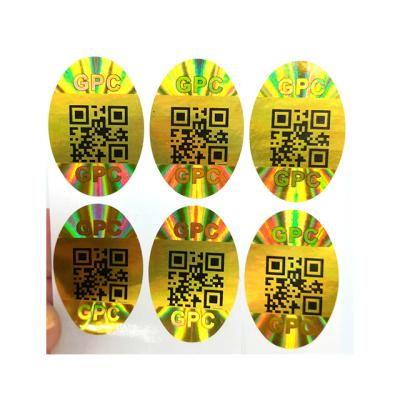 China Holographic Qr Code Hologram Sticker Qr Code, Label Sticker Hologram, Hologram Overlay Adhesive Sticker for sale