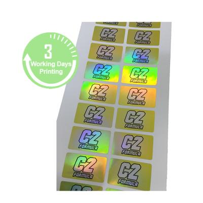 China Holographic label sticker hologram, label with hologram, laser hologram sticker logo for sale