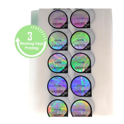 China Bitcoin Hologram Security Holographic Sticker, Hologram Seal Stickers, 3D Hologramas Sticker for sale