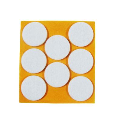 China Protect Floor And Furniture Factory Direct Bulk White Felt Pad Non Slip Self Adhesive Felt Furniture Pads for sale