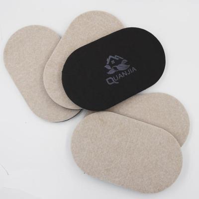 China Protect Floor Qanjia Hardwood Floor Sliders Furniture Easy Motors Reusable Felt Non-Stick Slippers Sliders for sale