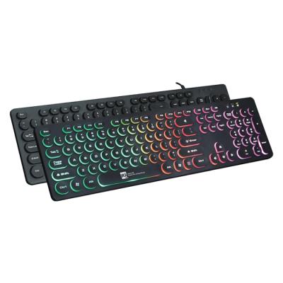 China For Tablet Newcomer Computer LED Backlight Wired Keyboard With R8 Round Keys for sale