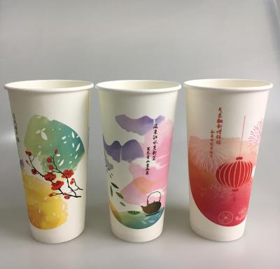 China 100% biodegradable biodegradable disposable hot plate double wall coffee cup coated kraft paper cups for sale