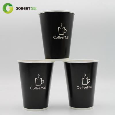 China Wholesale 20oz Biodegradable Single Wall PLA Coated Disposable Bamboo Paper Coffee Cup for sale