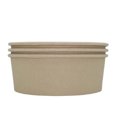 China Waterproof Convenient Lunch Bowl Natural Bamboo Salad Bowl TAKE-OUT SALAD BOWL for sale