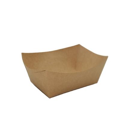 China Gobest Packaging Customized Biodegradable Disposable Paper FoodBoat Disposable Bamboo Tray for Snack Sushi Shop Exporter for sale