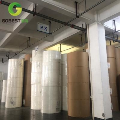 China Good Quality Waterproof OEM PE PLA Coated White Kraft Paper Roll Brown Kraft Paper for Hot Drinks Paper Craft Roll for sale