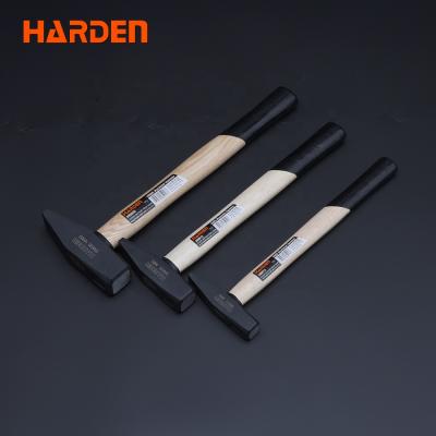 China Professional Custom Machinist Hammer German Type Steel Machinist Hammer With Wooden Handle for sale