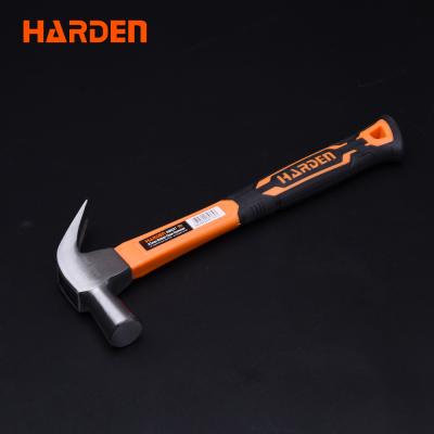 China Professional British Claw Hammer Carbon Steel 27mm Claw Hammer W Fiberglass Handle for sale