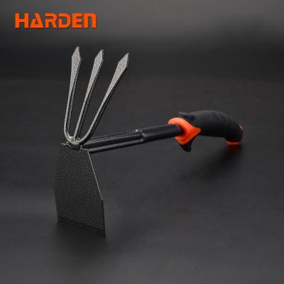 China Carbon Steel Harden Professional Small Garden Hand Tool Combination Hoe With TPR Handle for sale