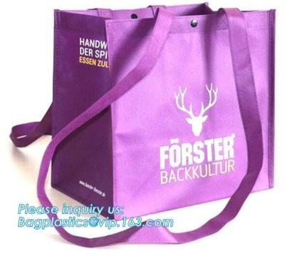 China Cheap price recyclable p-p grocery tote shopping non woven bags, Promotional Custom LOGO Printed Gift Tote Shopping Non for sale