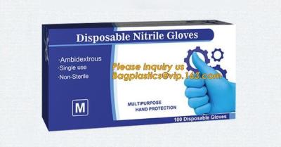 China Blue Non-Medical Biodegradable Disposable Powder Free Examination Nitrile Gloves,Hand Gloves Manufacturers powder free n for sale