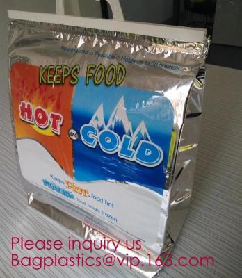 China Manufacturer customized portable student instant bag aluminum foil thermal insulation small round food delivery cooler b for sale