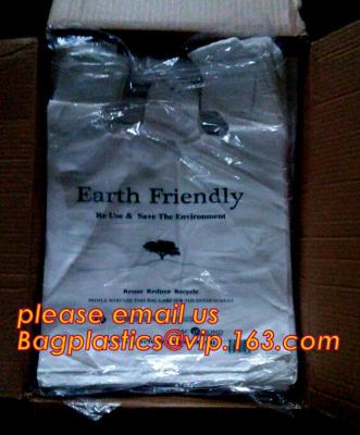 China T-Shirt Carry-Out Shopping Plastic Bags Most Popular Supermarket Size,Merchandise Bags Multi-Use Medium Size, Blue Plain for sale