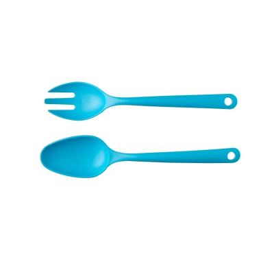 China PLA On Sale Eco Friendly Compostable Biodegradable Heavy Cutlery Long Handle Set Adult Salad Spoon And Fork for sale