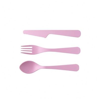 China Hot Fashion Eco-friendly PLA Flatware Tableware Biodegradable Cutlery Set Kids Knife Fork And Spoon for sale