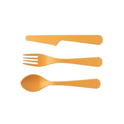 China Heavy PLA Tableware China Supplier Biodegradable Flatware Cutlery Set Kids Knife Fork And Spoon for sale