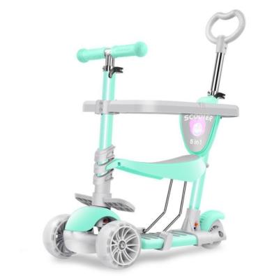 China Adjustable Handlebar Height 5 in 1 Kids Scooter, Baby Like Foot Multifunctional Scooter Good Quality for sale