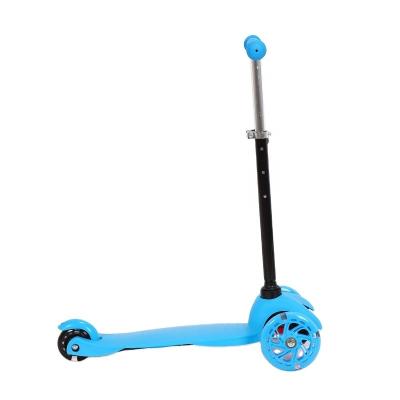 China Child Kids Single Durable Plastic 3 Wheel Folding Scooter With Light Music Wheel Baby Bike for sale