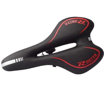 China New Single Seat Leather Bike Parts Leather Cheap Price Bicycle Saddle Mountain Bicycle Saddle for sale