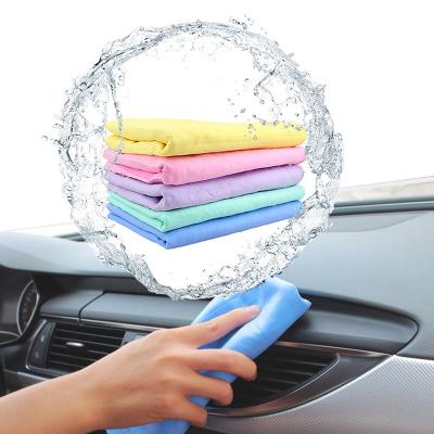 China Super Ultra-absorbent Auto Care Absorbent Super Chamois Multi Safe For Purpose Children (Blue/Yellow/Powder/Green/Purple) 66*43cm for sale