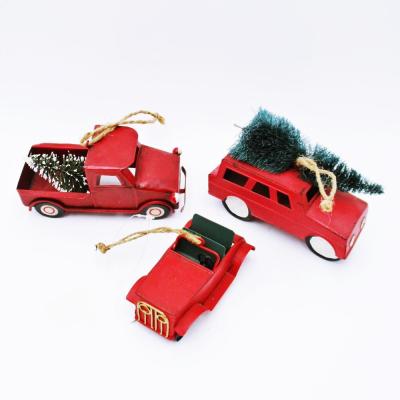 China 100% Handmade High Quality Christmas Mini Truck Christmas Tree Ornament Pendant for sale