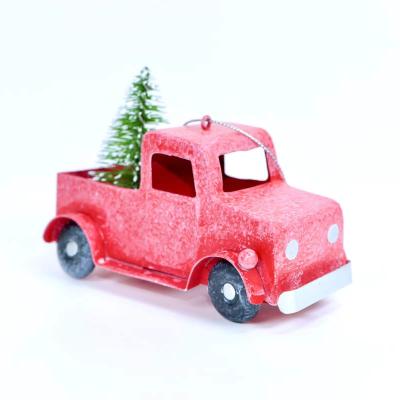 China 100% Handmade High Quality Christmas Mini Truck Christmas Tree Ornament Pendant for sale