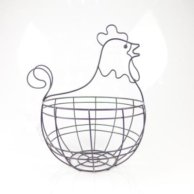 China Viable Metal Wire Basket OEM ODM Wire Storage Basket Chicken Rooster for sale