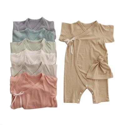 China Cozy Baby Clothes High Quality Cozy Bamboo Knitting Baby Onesies Slim Summer Baby Clothes Newborn Rompers Custom Made for sale