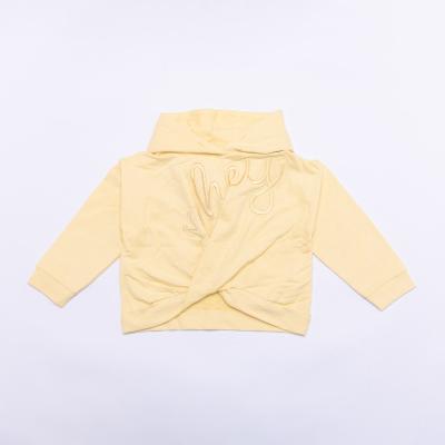 China OEM Autumn/Winter Girl's Breathable Yellow Hoodie For 4-14 Years Kids for sale