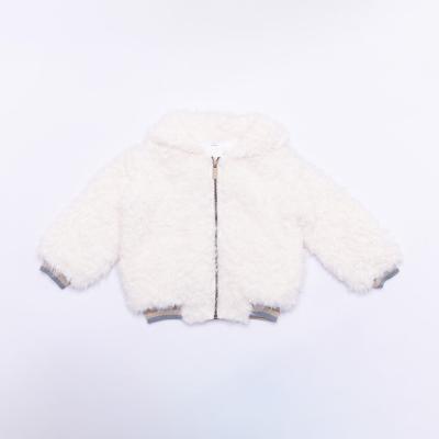 China OEM Breathable Girls Winter White Fluffy Coat For 4-16 Years Kids for sale