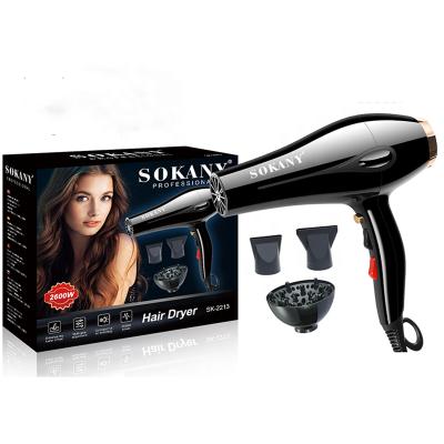 China SOKANY 1600W Foldable Professional Approvals Medium Travel Hair Dryer for sale