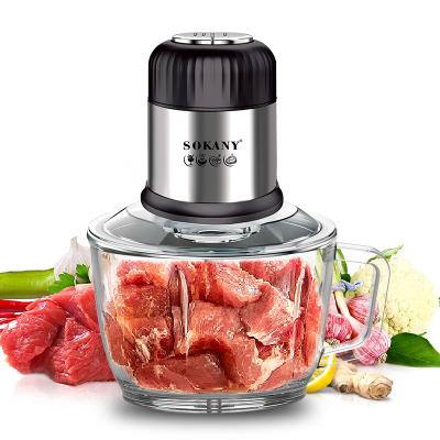 China Zogifts SOKANY Commercial Home Mini Food Chopper Electric Food Chopper For Household 2L Capacity High Quality Chopper for sale