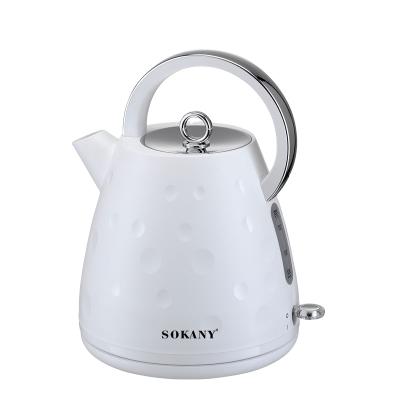 China Sokany 1L/1.7L /1.8L Cordless Stainless Steel Glass Water Home Appliance Electric Kettle With Good Price for sale