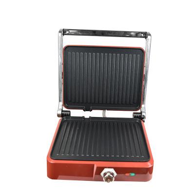 China Mini Portable Grill Zogifts Red Black Oil Touch Electric Panini Grill Detachable Collector Function With Thermostat for sale