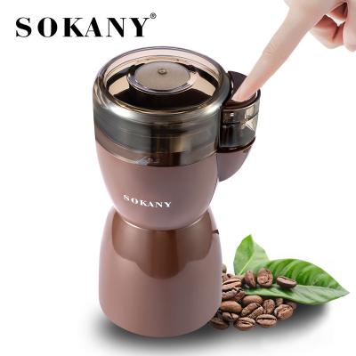 China Zogifts SOKANY Outdoor Electric Coffee Grinder / Coffee Grinder Small Automatic Coffee Grinder 200W High Speed ​​Grinder for sale