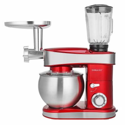 China Zogifts 1500W Stand Mixer Ejector Knob Zogifts 1500W Stand Mixer Stainless Steel 6.5L 6 Bowl Food Mixer Cream Egg Beater Cake Dough Kneader Bread for sale