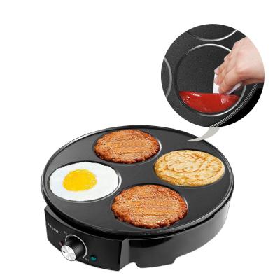 China SOKANY Easy Clean Multifunctional Variable Temperature Fixed Dish For 4 Pancake Mini Crepe Streamer And Pancake Maker for sale